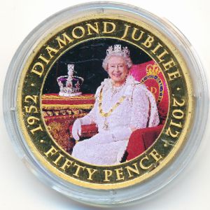 Jersey, 50 pence, 2011