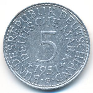 ФРГ, 5 марок (1951 г.)