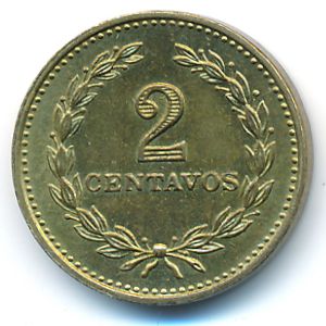 El Salvador, 2 centavos, 1974