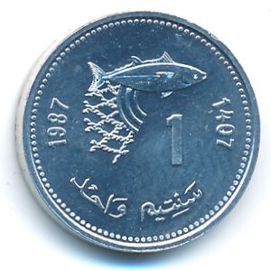 Марокко, 1 сантим (1987 г.)