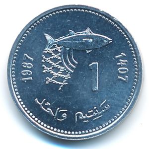 Марокко, 1 сантим (1987 г.)