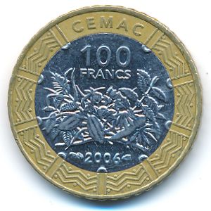 Центральная Африка, 100 франков КФА (2006 г.)