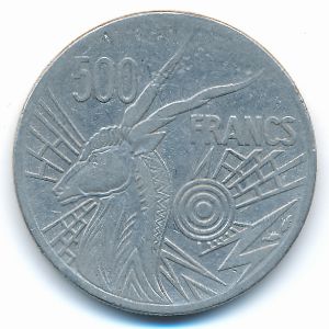Экваториальные Африканские Штаты, 500 франков (1977 г.)