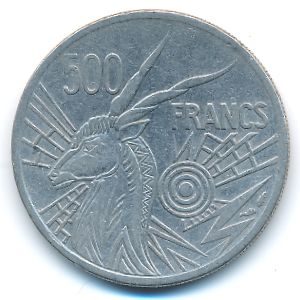 Экваториальные Африканские Штаты, 500 франков (1976 г.)