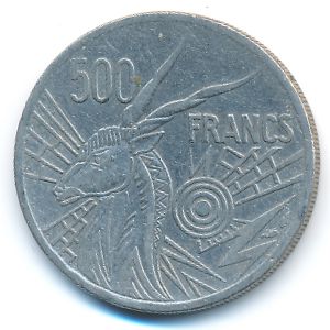 Экваториальные Африканские Штаты, 500 франков (1976 г.)
