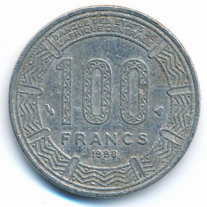Центральная Африка, 100 франков (1998 г.)