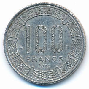 Центральная Африка, 100 франков (2003 г.)