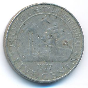 Liberia, 5 cents, 1977