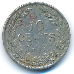 Либерия, 10 центов (1977 г.)