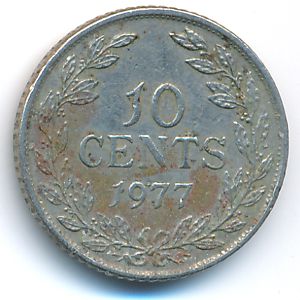 Либерия, 10 центов (1977 г.)