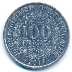 Западная Африка, 100 франков (2017 г.)