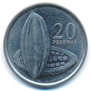 Ghana, 20 pesewas, 2007