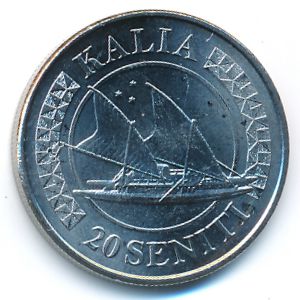 Тонга, 20 сенити (2015 г.)