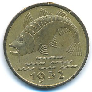 Данциг, 10 пфеннигов (1932 г.)