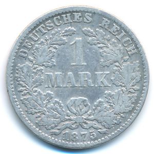 Германия, 1 марка (1875 г.)