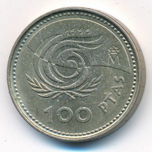 Испания, 100 песет (1999 г.)
