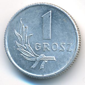 Poland, 1 grosz, 1949