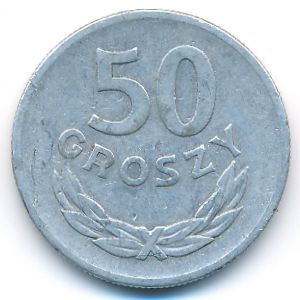 Poland, 50 groszy, 1949