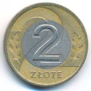 Польша, 2 злотых (1995 г.)