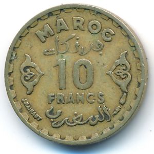 Марокко, 10 франков (1951 г.)