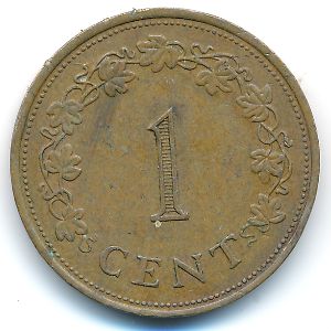 Мальта, 1 цент (1972 г.)