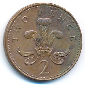 Великобритания, 2 пенса (1997 г.)