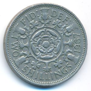 Великобритания, 2 шиллинга (1967 г.)