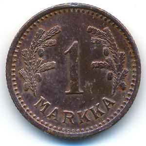 Finland, 1 markka, 1943