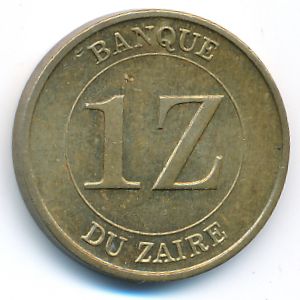 Zaire, 1 zaire, 1987