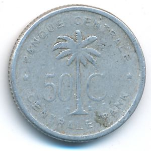 Руанда-Урунди, 50 сентим (1955 г.)