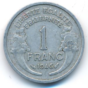 Франция, 1 франк (1946 г.)
