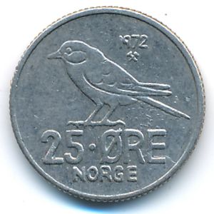 Норвегия, 25 эре (1972 г.)