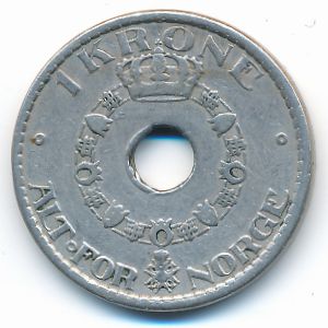 Норвегия, 1 крона (1925 г.)