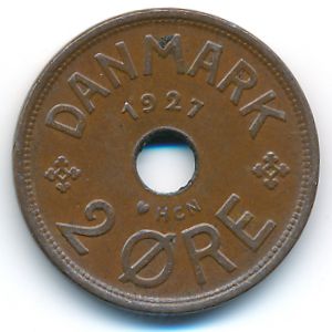 Дания, 2 эре (1927 г.)