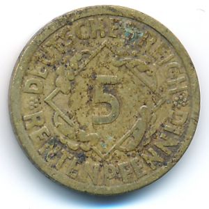 Веймарская республика, 5 рентенпфеннигов (1924 г.)