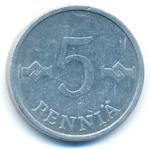 Финляндия, 5 пенни (1977 г.)