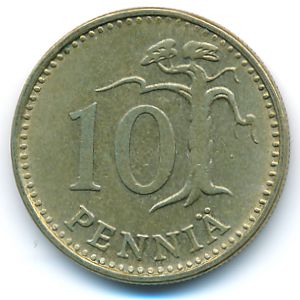 Финляндия, 10 пенни (1966 г.)