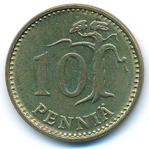 Финляндия, 10 пенни (1973 г.)