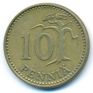 Финляндия, 10 пенни (1974 г.)