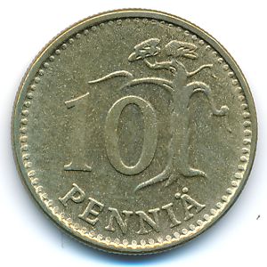 Финляндия, 10 пенни (1977 г.)