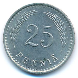 Finland, 25 pennia, 1940