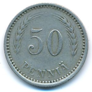 Finland, 50 pennia, 1921