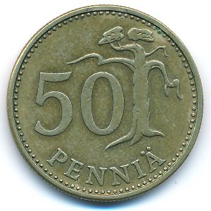 Финляндия, 50 пенни (1965 г.)