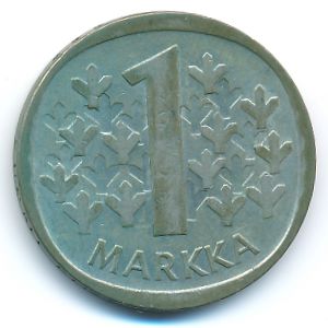 Finland, 1 markka, 1966