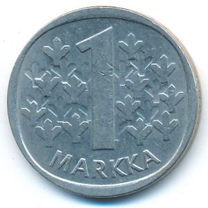 Finland, 1 markka, 1988