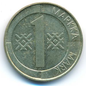 Finland, 1 markka, 1997