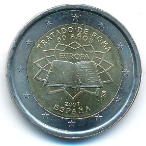 Spain, 2 euro, 2007