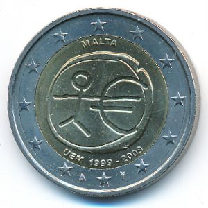 Мальта, 2 евро (2009 г.)