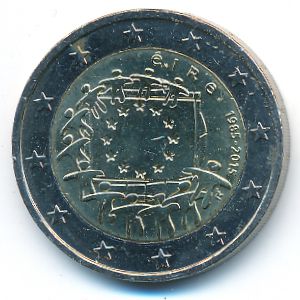 Ирландия, 2 евро (2015 г.)