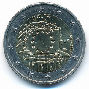 Мальта, 2 евро (2015 г.)